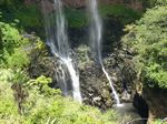 Wasserfall bei den "Coloured Earths of Chamarel"